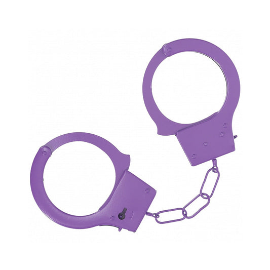 Ouch! Classic Metal Handcuffs Purple-0