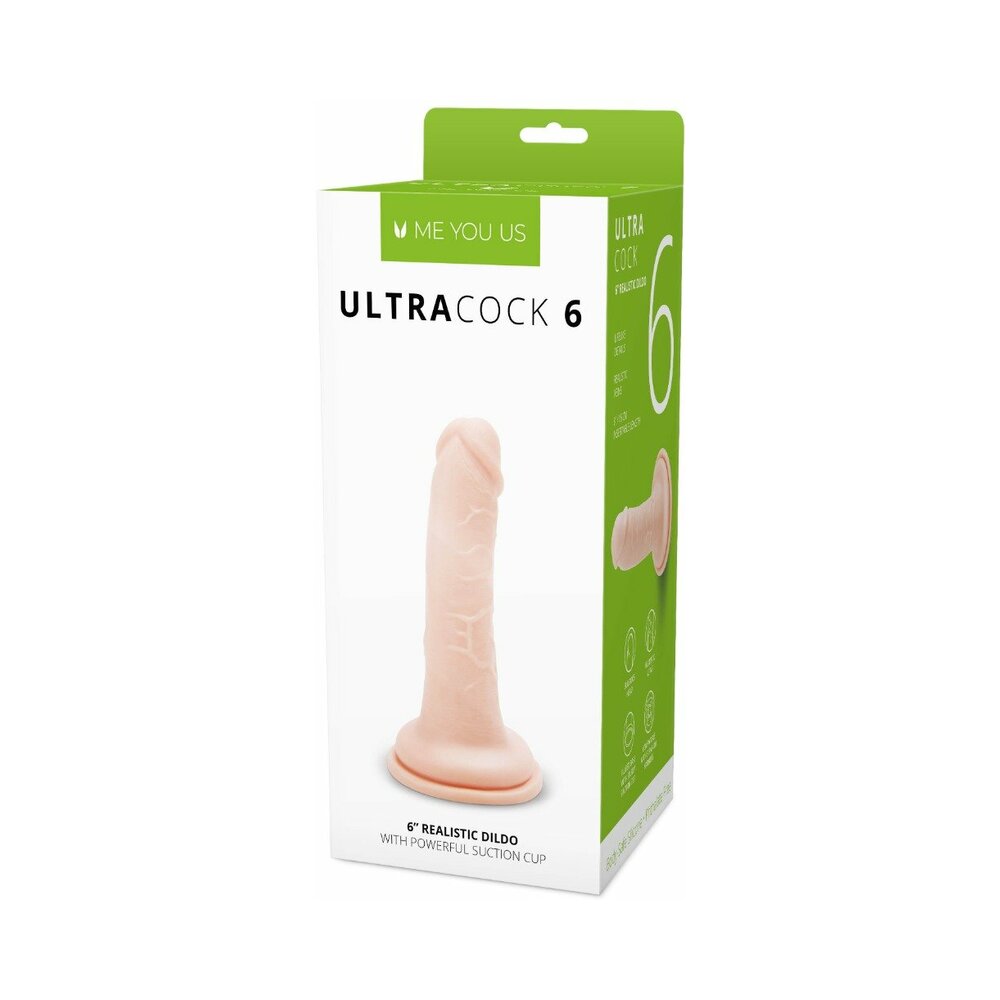 Me You Us Ultra Cock 6 in. Realistic Dildo Vanilla-0