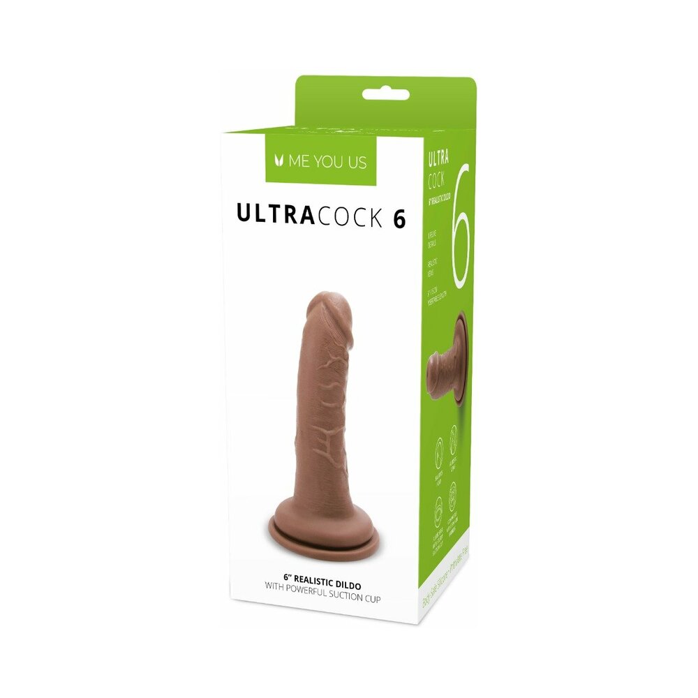 Me You Us Ultra Cock 6 in. Realistic Dildo Caramel-0