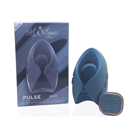 Hot Octopuss Pulse Duo Rechargeable Remote Control Vibrating Stroker Blue-0