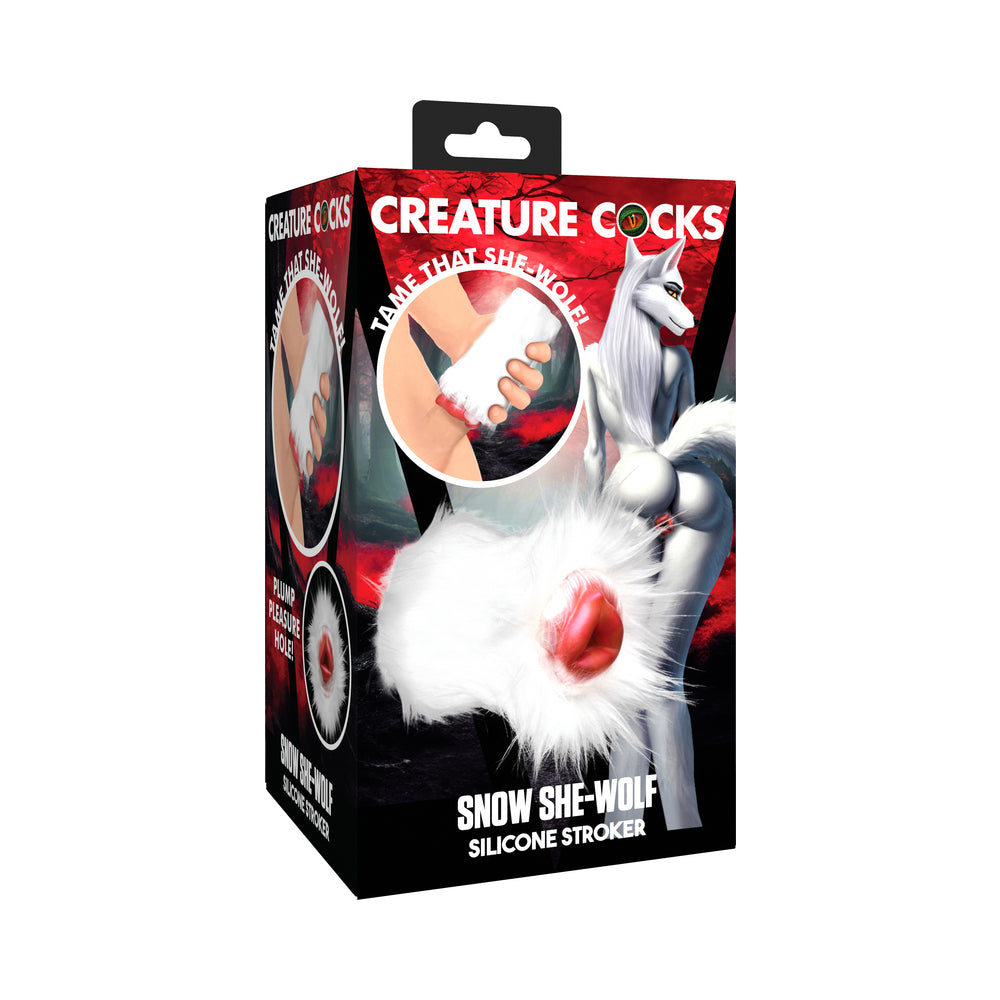 Creature Cocks Snow She-Wolf Silicone Stroker-0
