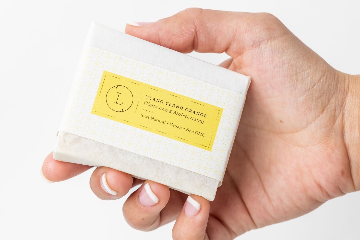 2x Natural Handmade Soap Bar, Orange Ylang Ylang Soap-0