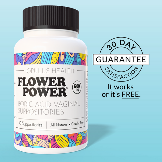 Flower Power® Boric Acid Suppositories for Odor and Balance (30ct/ea) by FlowerPower™ Feminine Health-0