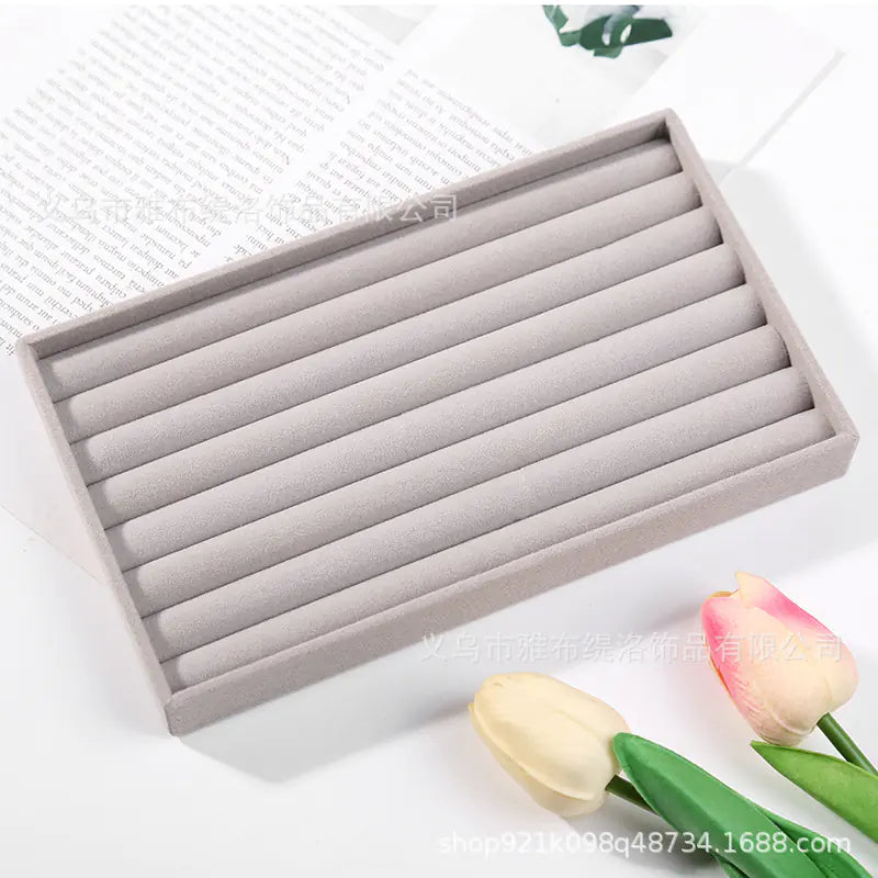 Velvet Jewelry Organizer Tray