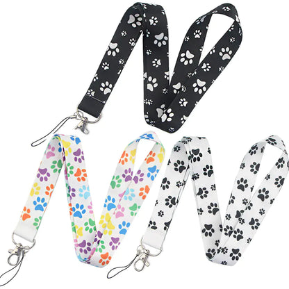 Dog Paw Cartoon Phone Lanyard and Keychain Strap