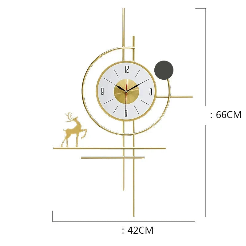 NNETB Luxury Fashion Wall Art Clock | 42x66 cm-1