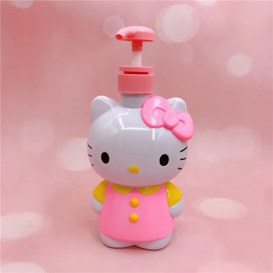 Cartoon Squeeze Bottle - 3D Cat Design for Toiletries
