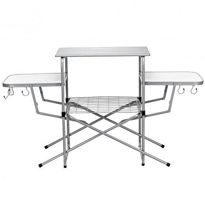 Foldable Outdoor BBQ Table Grilling Stand-1