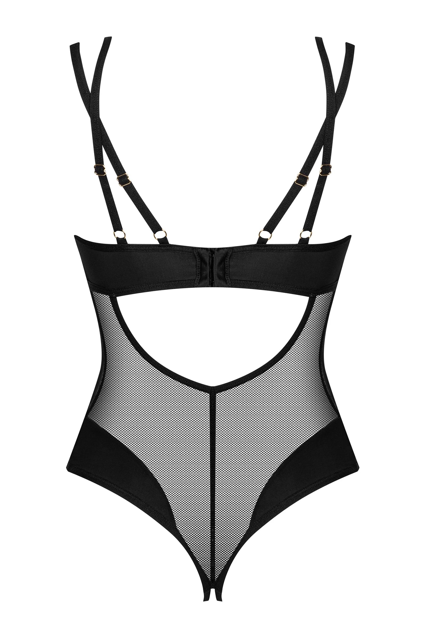 Crotchless Mesh Teddy Obsessive Nesari-3