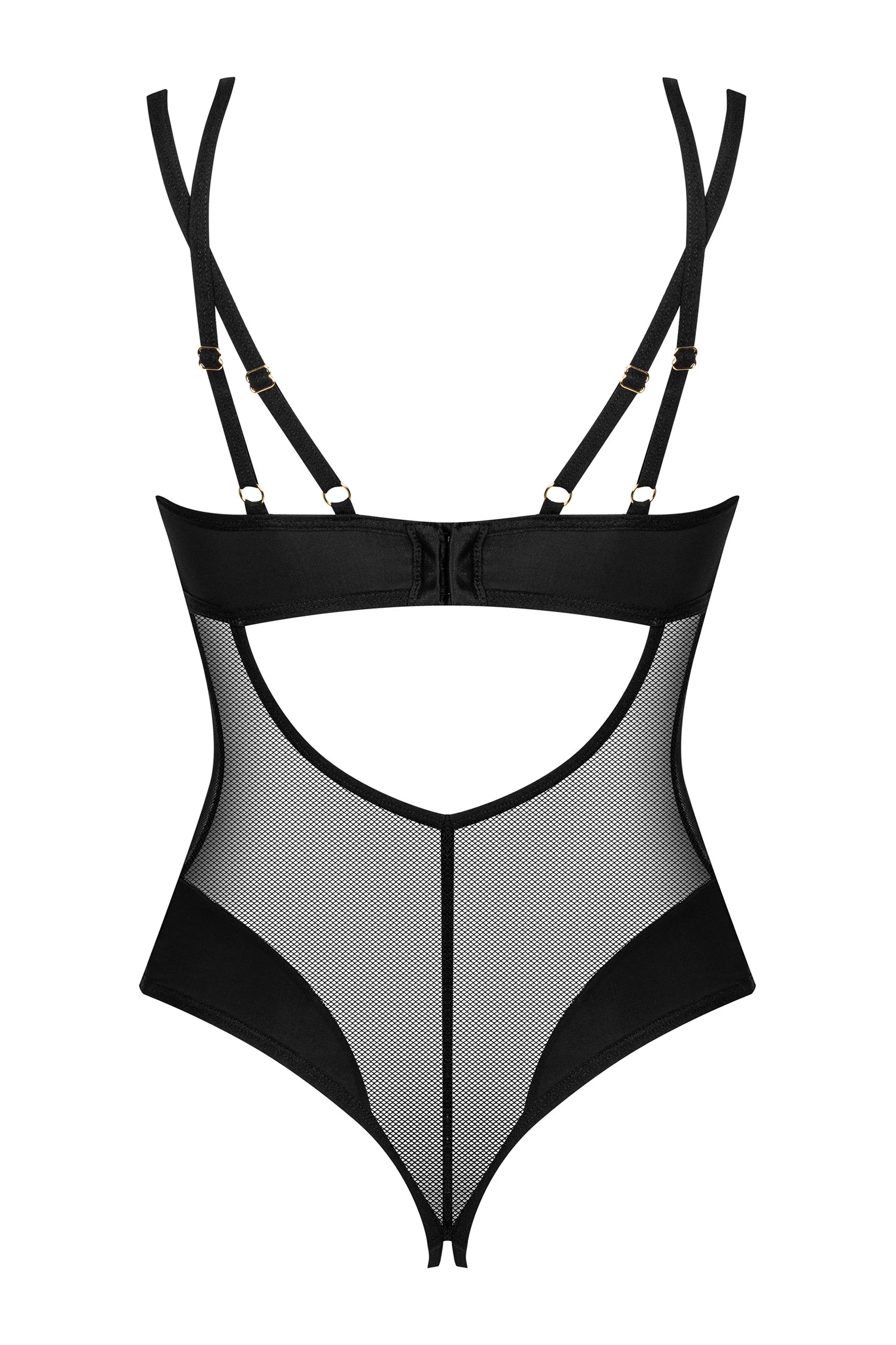Crotchless Mesh Teddy Obsessive Nesari-3