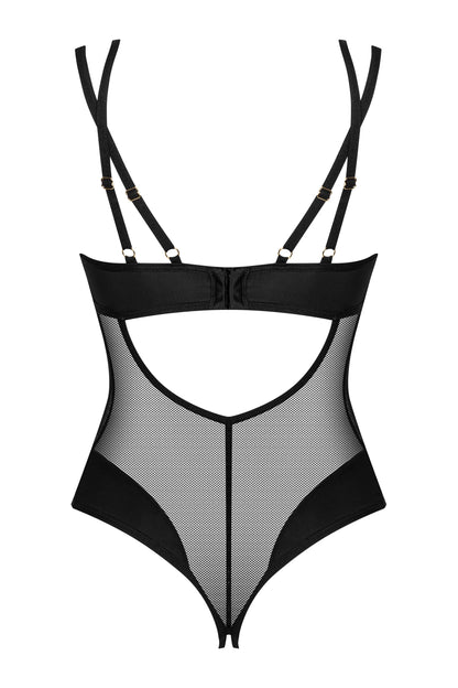 Crotchless Mesh Teddy Obsessive Nesari-3