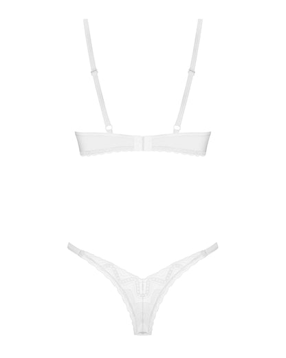 Sexy Sheer Demi Bra & Thong Panty Obsessive Alissium-4