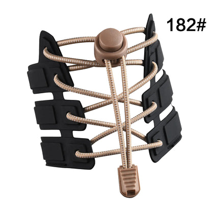 Kids No-Tie Shoelace Clips with Elastic Bands