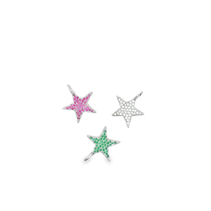 18K Gold Filled Star Pendant with Micro Pave Cubic Zirconia CZ Stone-2