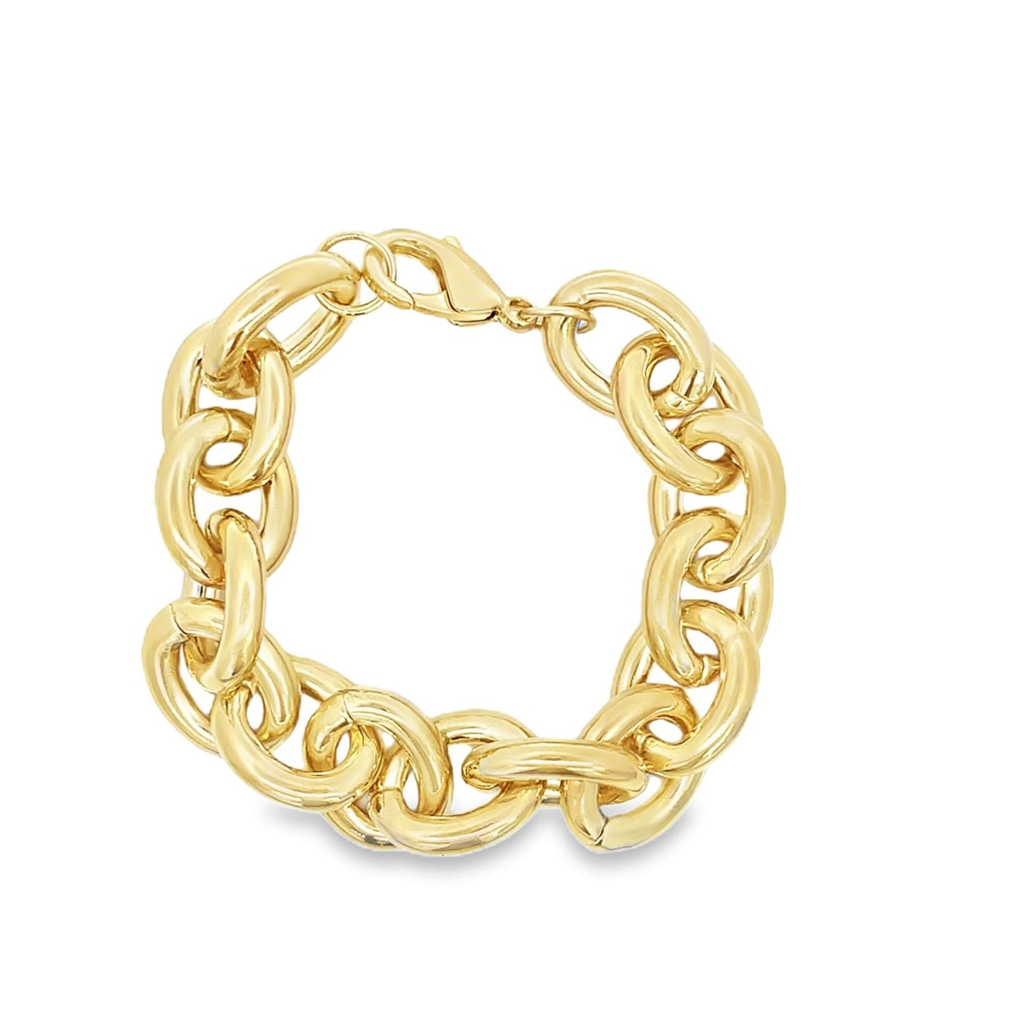 Chunky 15mm Thick Rolo Bracelet (F245A/I134A)-0