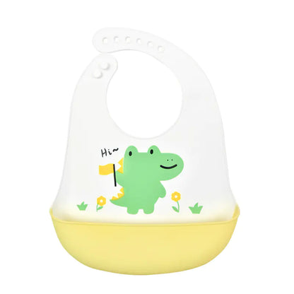 3D Baby Waterproof Silicone Bib for Feeding Kids