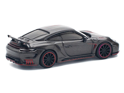 992 Stinger GTR Carbon Edition with Red Accents 1/64 Diecast Model Car by Pop Race-1
