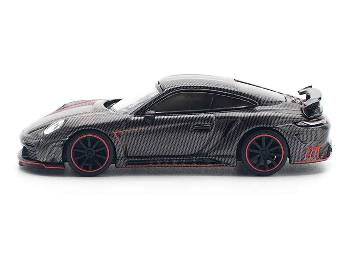 992 Stinger GTR Carbon Edition with Red Accents 1/64 Diecast Model Car by Pop Race-0