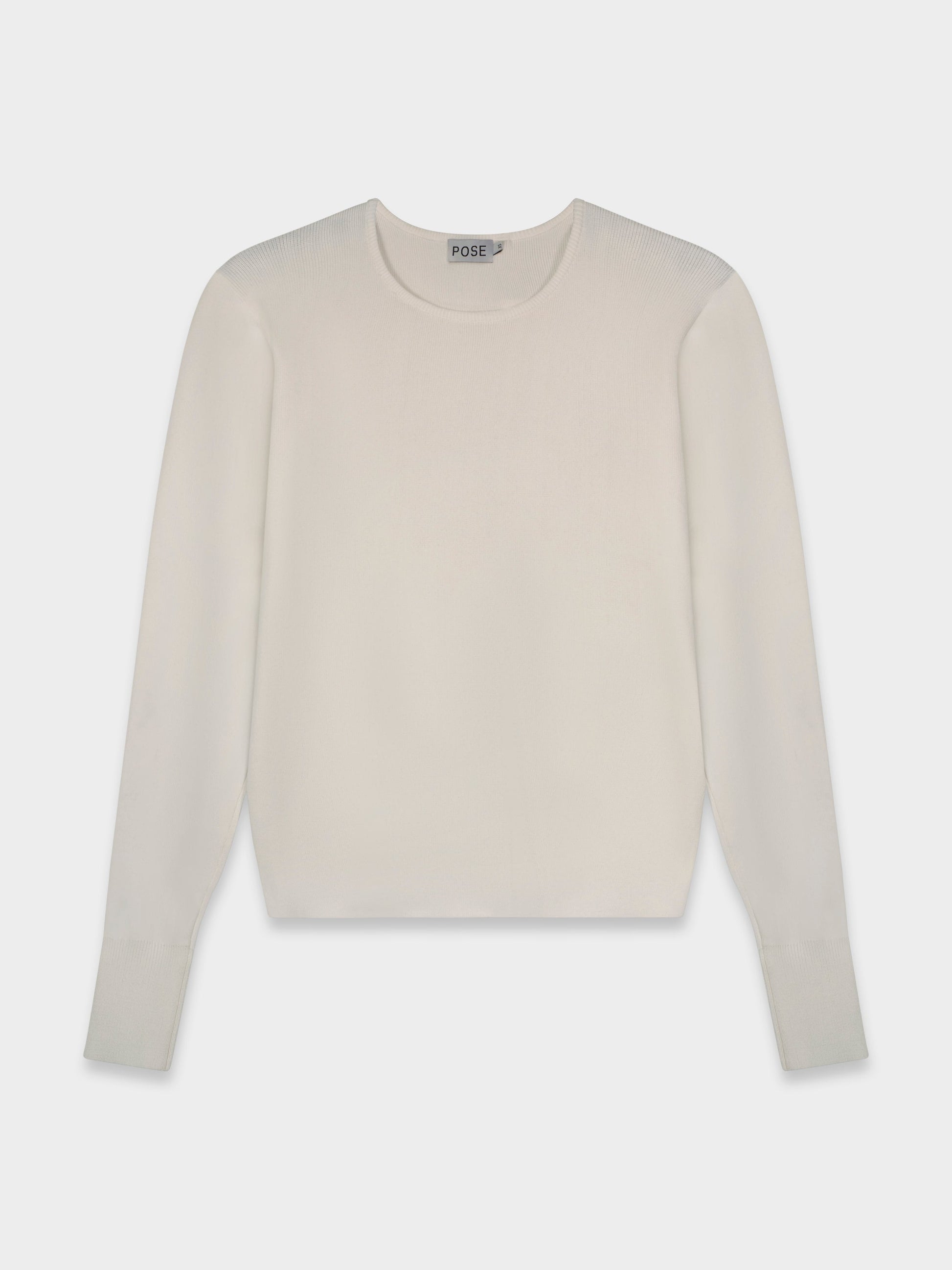SILK KNIT SWEATER-CREAM-0