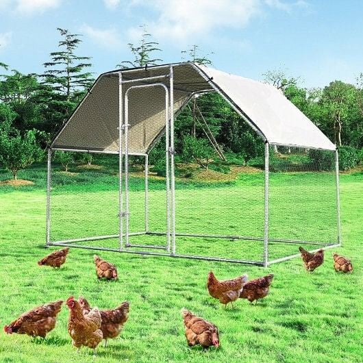 9.5 x 6.5 Ft Large Walk in Chicken Run Cage-1