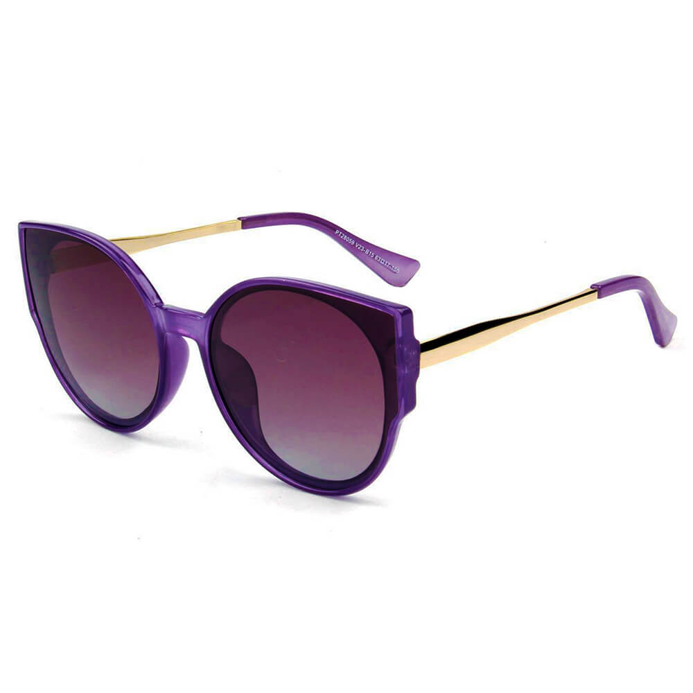 Duisburg - Women Round Cat Eye Polarized Sunglasses-2