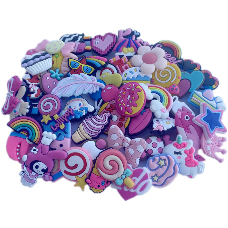 50PCS Random Cartoon Anime Shoe Charms for Crocs