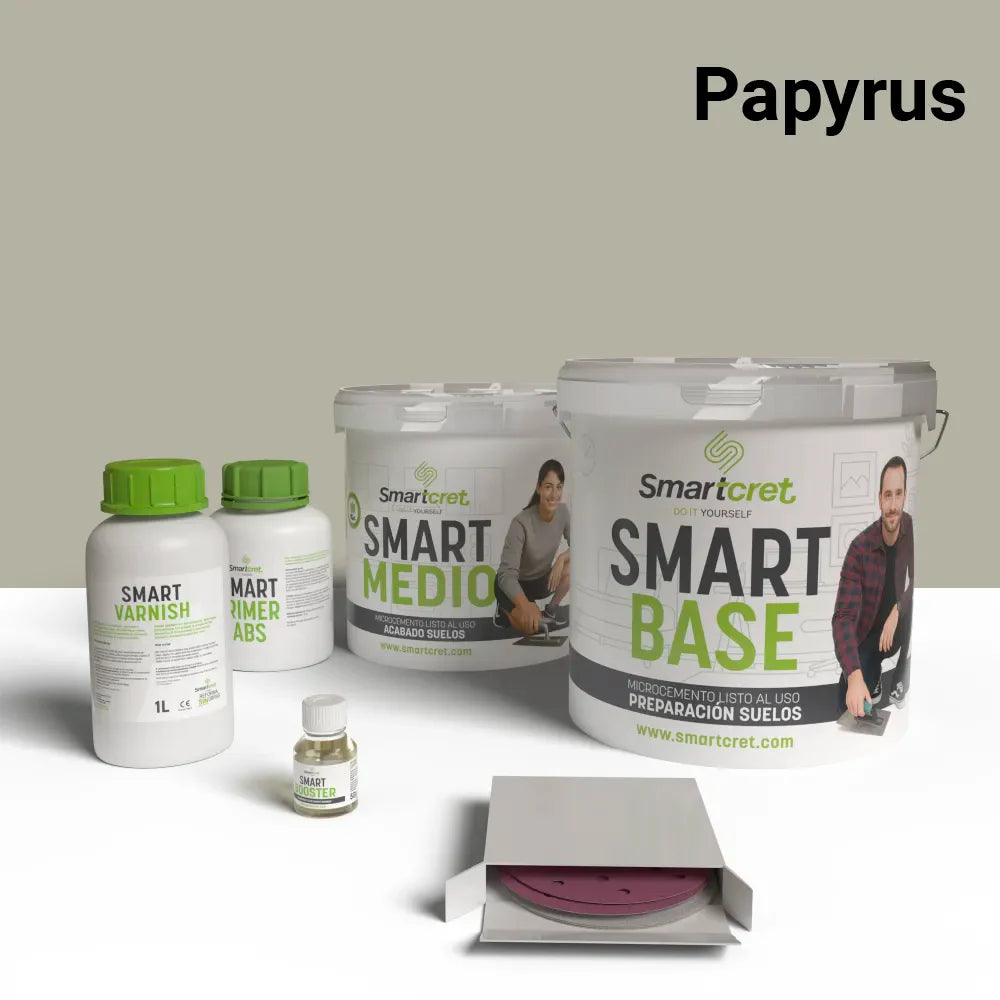 Kit de microcemento para escaleras de azulejos de 4m²-21