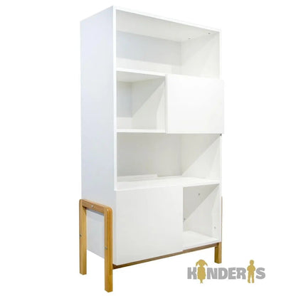 A built-in shelf for a children's room-0