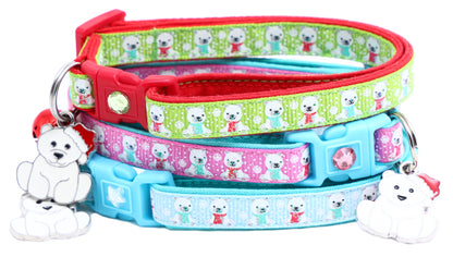 Polar Bears Breakaway Cat Collar-0