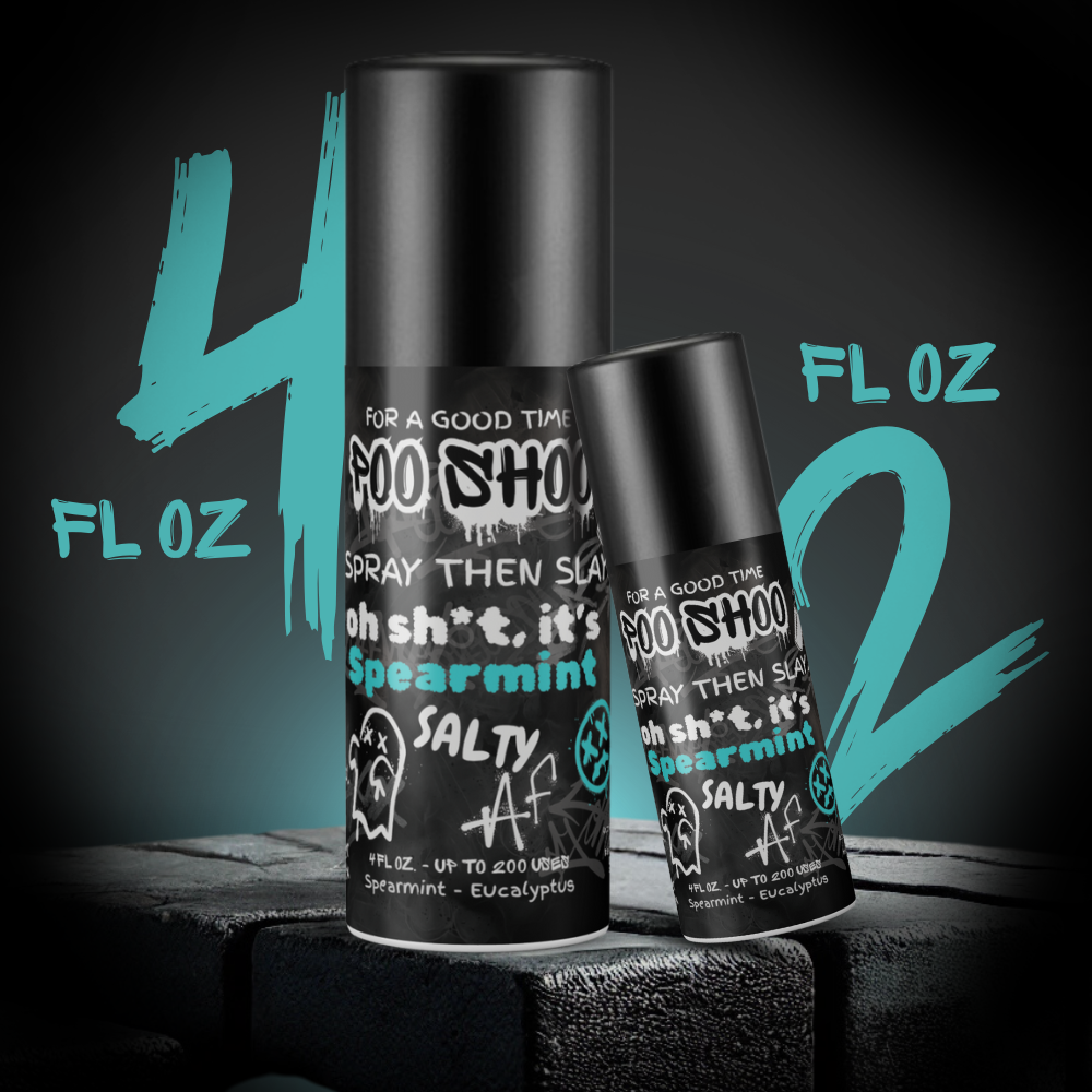 PooShoo Spearmint Before You Go Toilet Spray-1