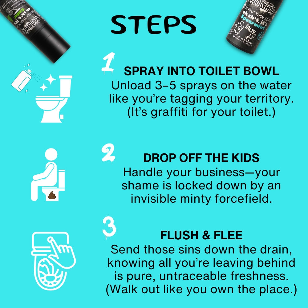 PooShoo Spearmint Before You Go Toilet Spray-4