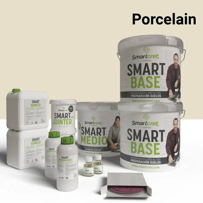 Kit de microcemento para escaleras de azulejos de 16 m²-16