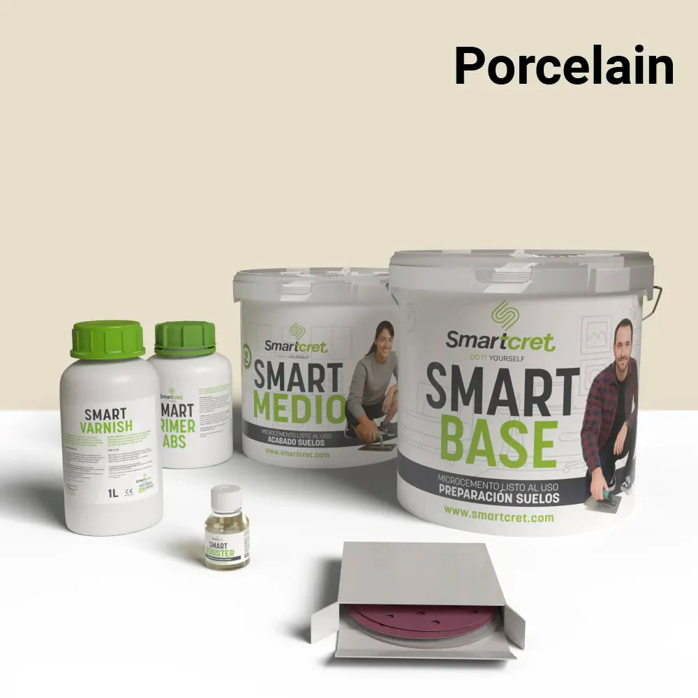 Kit microcemento para suelo de cocina de cemento u hormigón de 4 m²-16