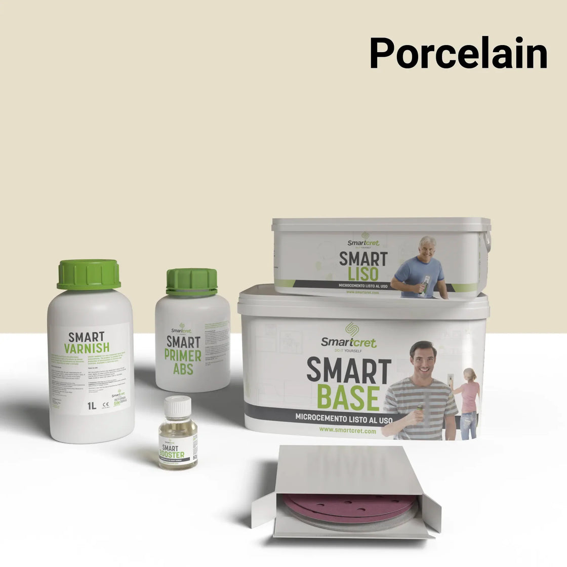 Kit de microcemento para encimera de obra de 4 m²-16