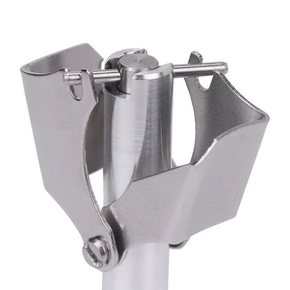 Portable Stainless Steel Manual Nose Hair Trimmer Silver-3
