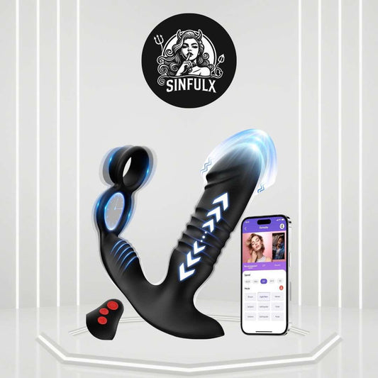 PowerCircle Thrusting Prostate Massager Penis Ring-0