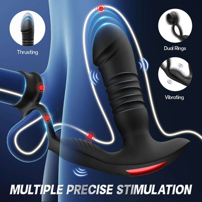 PowerCircle Thrusting Prostate Massager Penis Ring-1