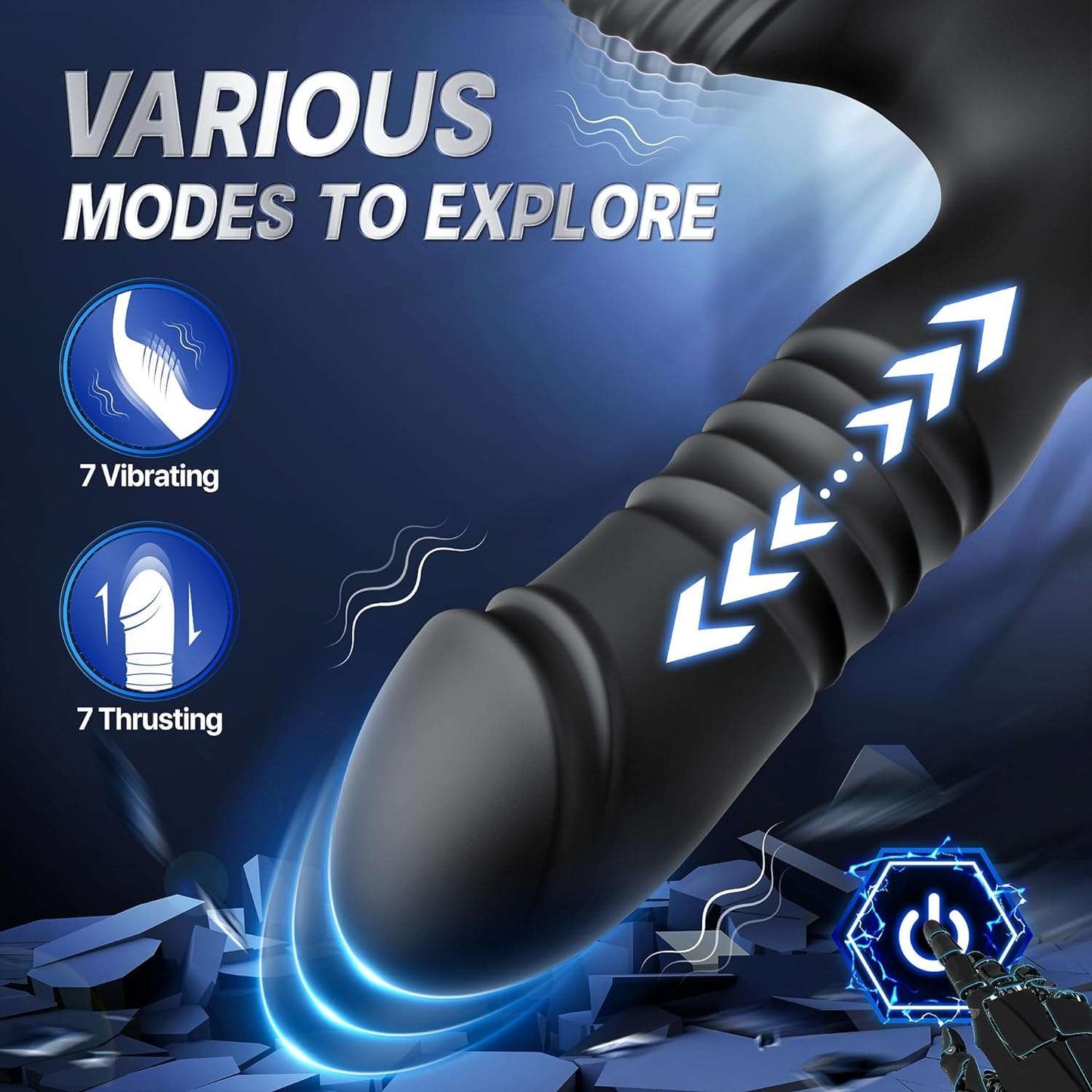 PowerCircle Thrusting Prostate Massager Penis Ring-2