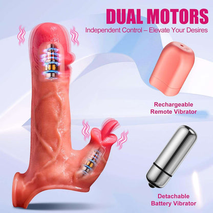 PulsePilot Remote Control Rabbit Thrusting Dildo-2