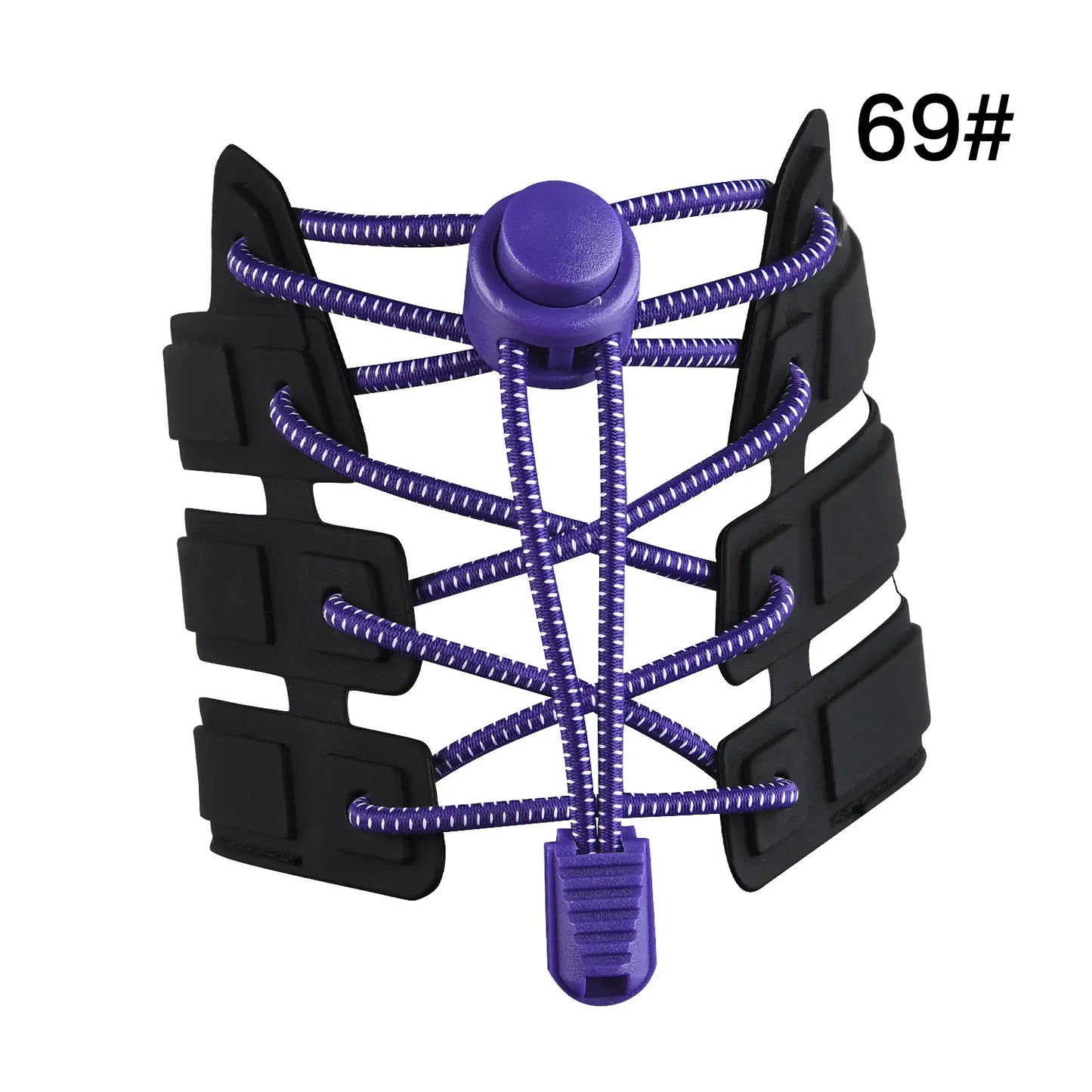 Kids No-Tie Shoelace Clips with Elastic Bands