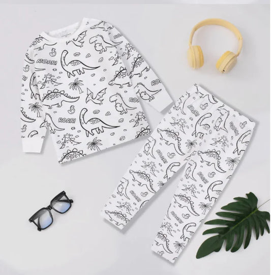 Girls DIY Graffiti Coloring Suit