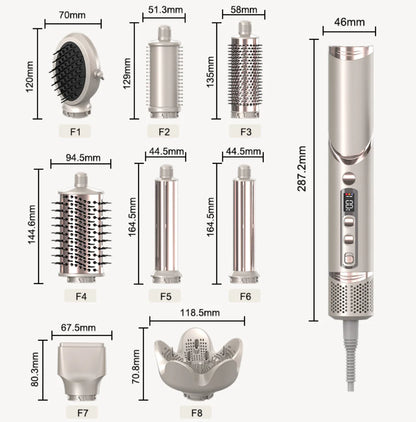 8-in-1 Foldable Hot Air Hair Styling Set