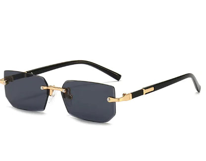 Women's Rimless Jelly Color Fashion Sunglasses