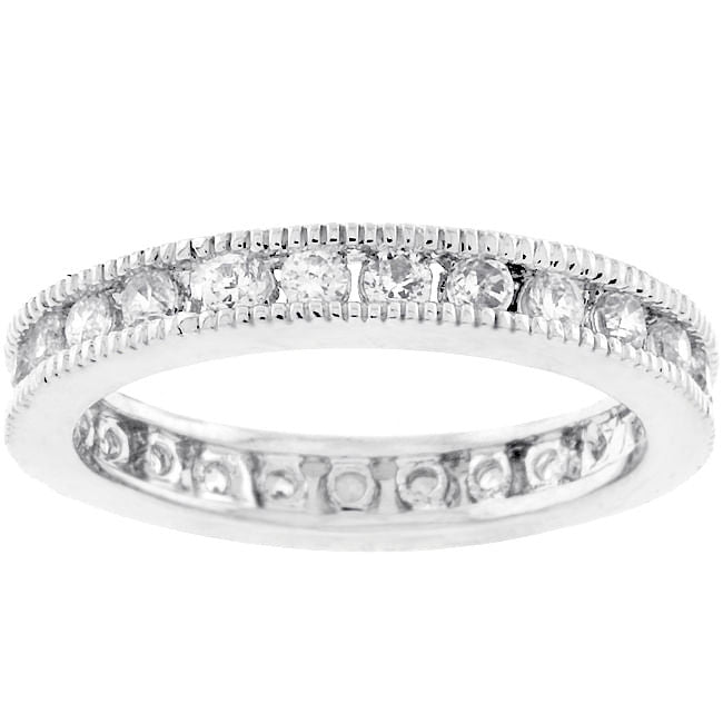 Classic Milgrain Eternity Band-0