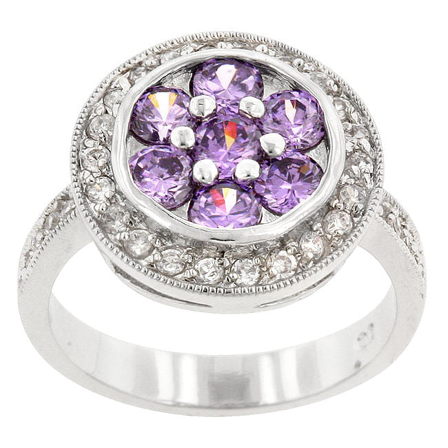 Amethyst Purple Lily Ring-1