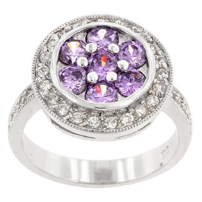 Amethyst Purple Lily Ring-1
