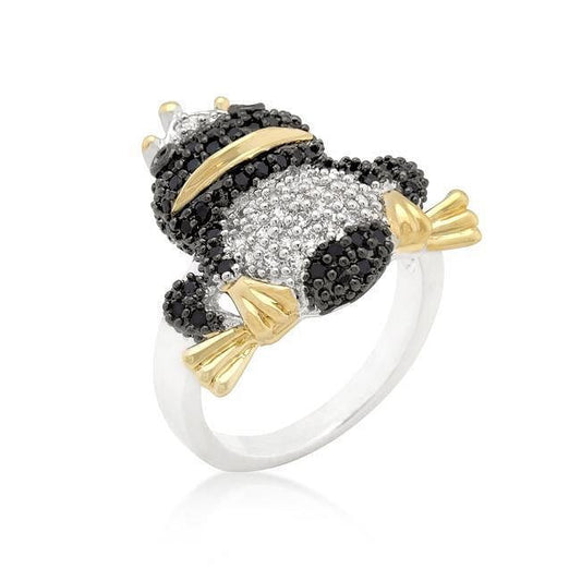 Cubic Zirconia Frog Prince Ring-0