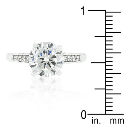 Contemporary Engagement Ring with Large Center Stone-2