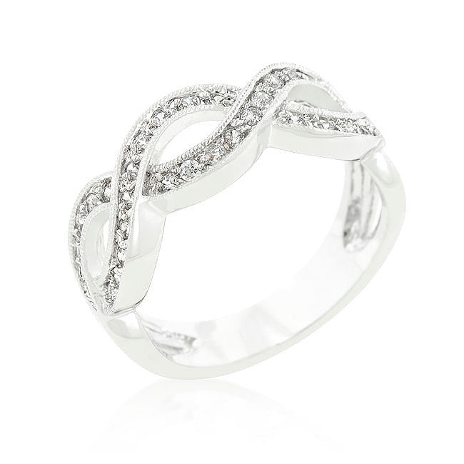 Cubic Zirconia Infinity Band-0