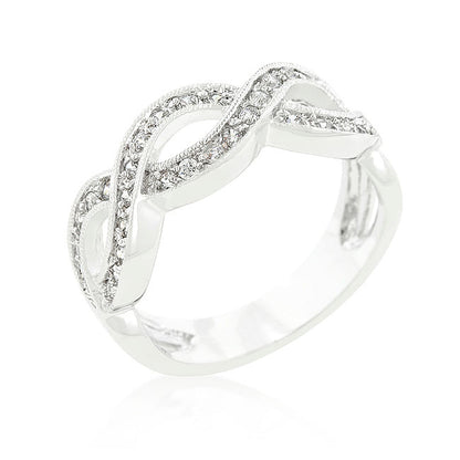 Cubic Zirconia Infinity Band-0